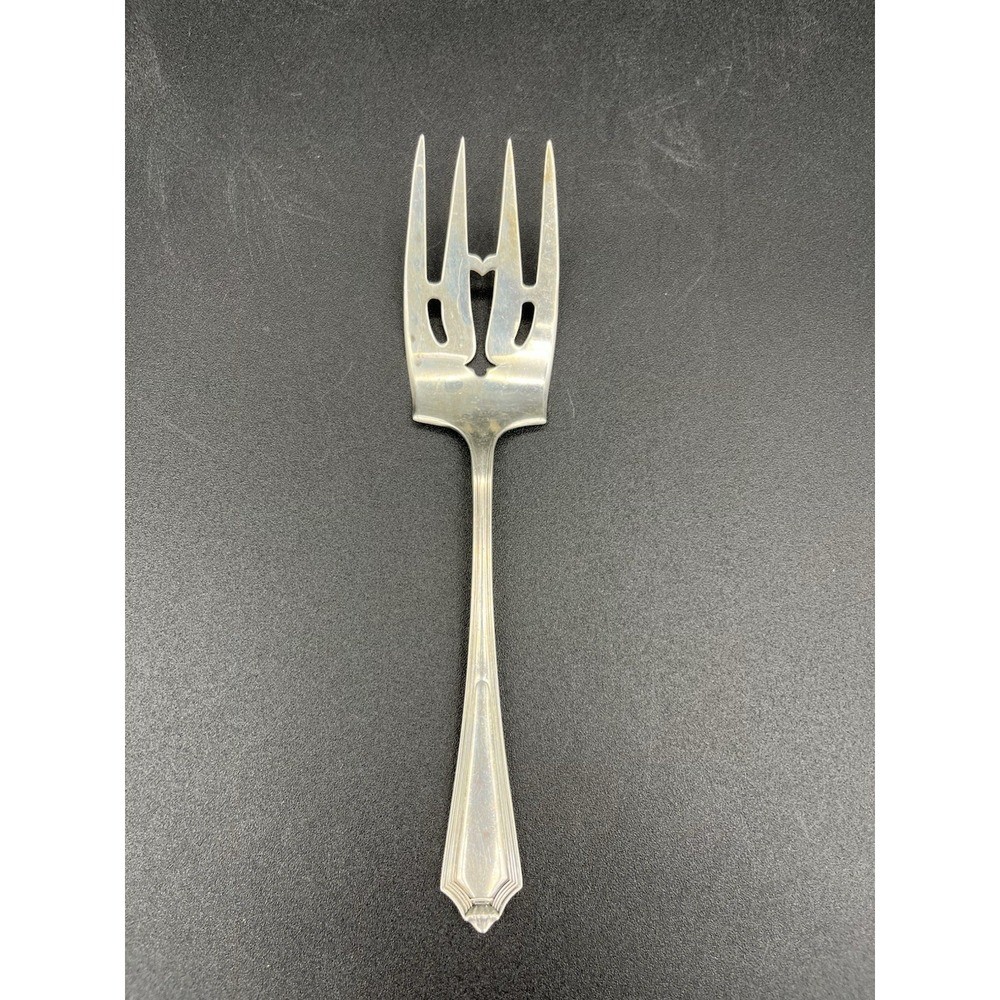 Sterling Silver Gorham Plymouth Large Ramkin Fork Pierced